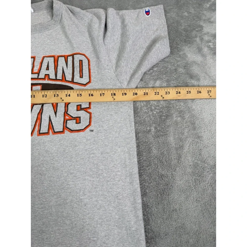 Vintage 90s Cleveland Browns NFL Short Sleeve T Shirt Men's Size Medium Gray - Picture 8 of 10